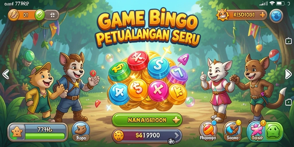 Tampilan gameplay Bingo yang mengasyikkan di 77RP.