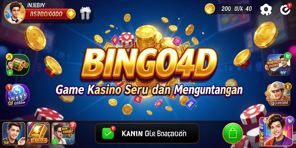 Tangkapan layar BINGO4D menampilkan gameplay bingo yang seru dan interaktif.