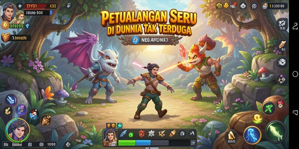 Gambaran utama gameplay DY01 dalam dunia petualangan yang menakjubkan.