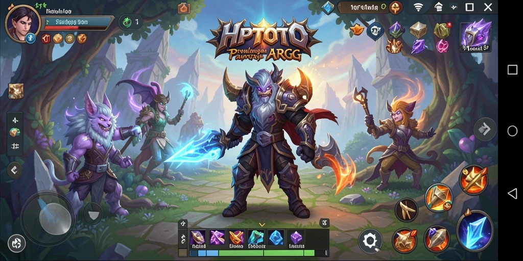 Tampilan gameplay HPTOTO yang menakjubkan dalam pertarungan ARPG.