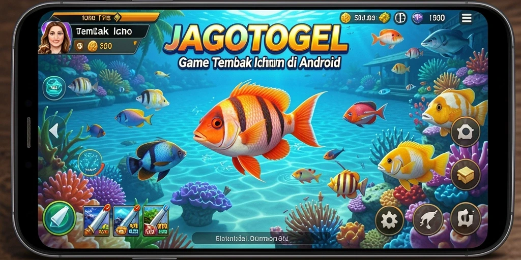 Tampilan gameplay seru Tembak Ikan di JAGOTOGEL.