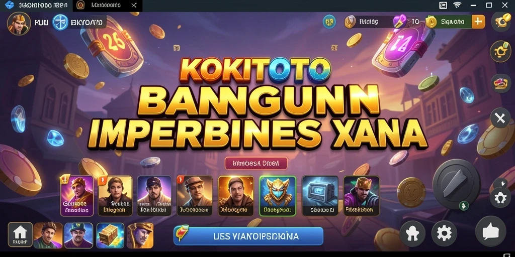 Screenshot utama KOKITOTO yang menampilkan gameplay menarik dan dinamis.