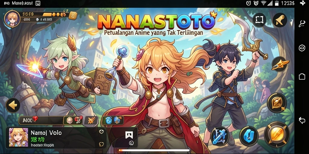 Tampilan menakjubkan dari gameplay NANASTOTO yang penuh aksi.
