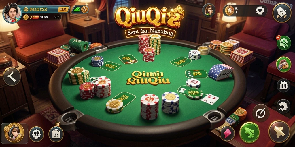 Tampilan menarik dari gameplay QiuQiu OH222.