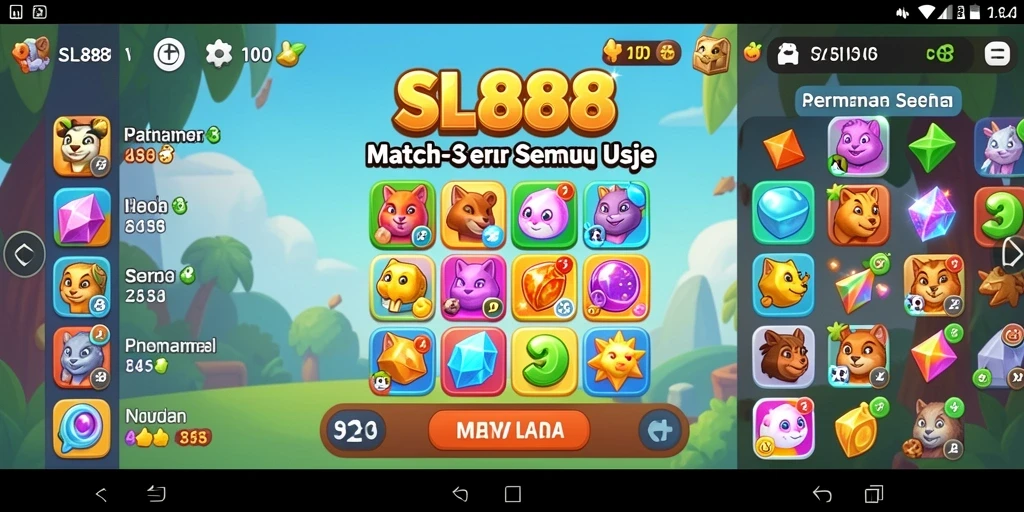 Tampilan gameplay SL888 yang seru dan menantang di setiap level.