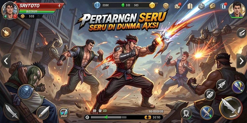 Screenshot SRITOTO menampilkan aksi mendebarkan dalam pertarungan.